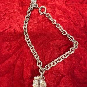Vintage Elegant Silver Chain Bracelet